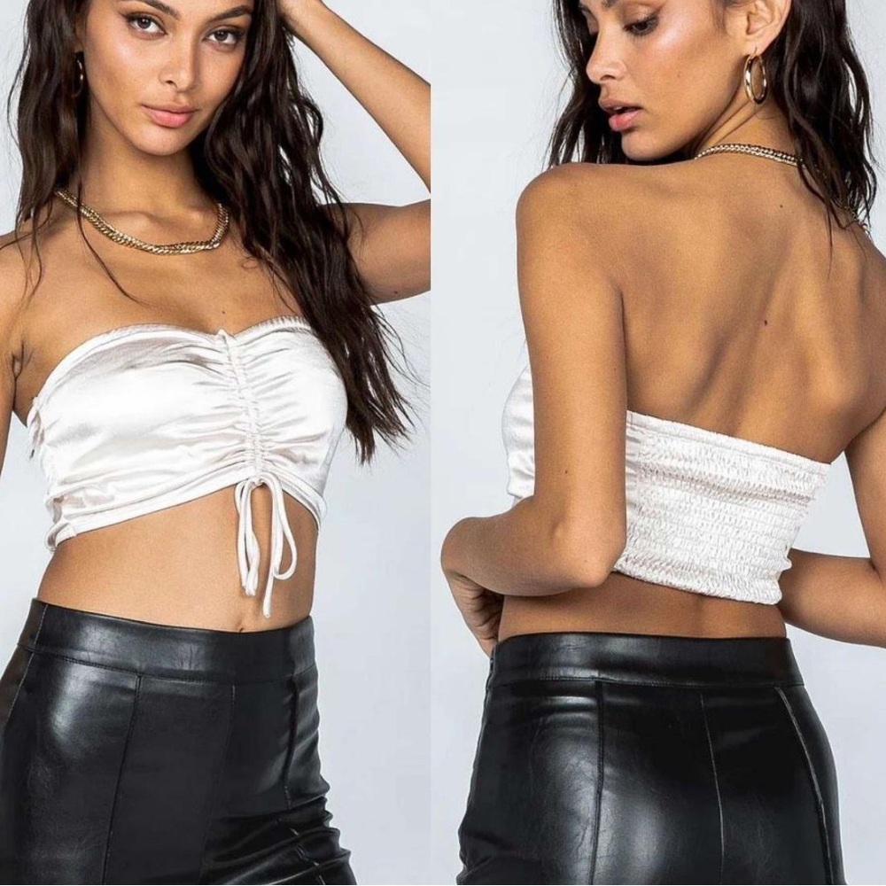 PRINCESS POLLY CHAMPAGNE STRAPLESS TOP